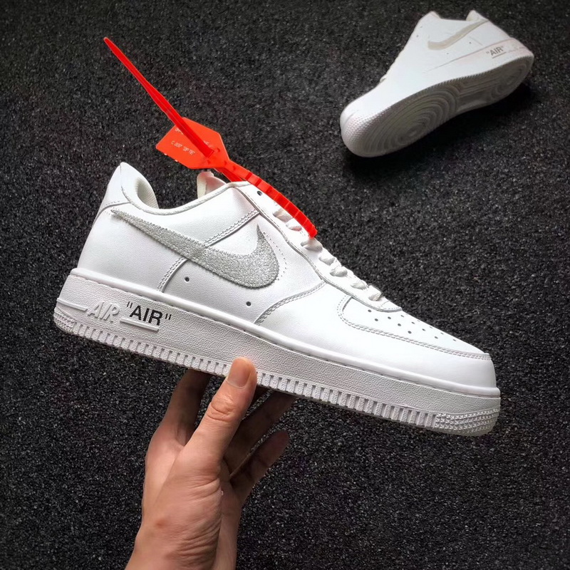 Authentic Air Force 1 Low AF1 x Virgil Abloh Sliver